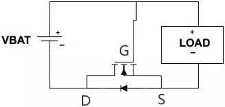 mos管防反接電路圖及連接方法解析-mos管防反接電路具體用法-KIA MOS管