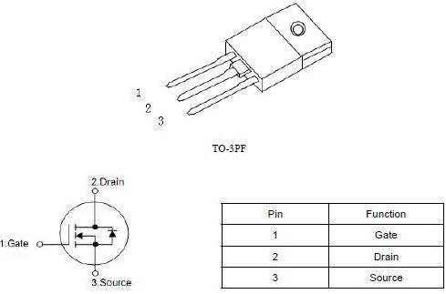 開關(guān)電源MOS管 KNX42150A 2.8A/1500V規(guī)格書-封裝 參數(shù)齊全-KIA MOS管