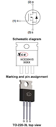 NCE30H15參數(shù),NCE30H15封裝,NCE30H15替代