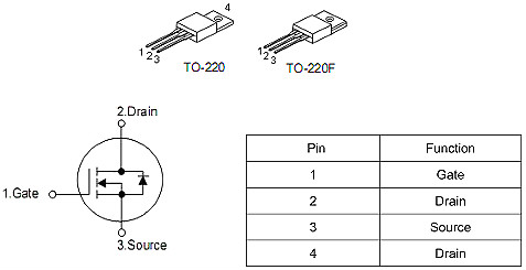 國(guó)產(chǎn)MOS管 KNF6140A 10A/400V TO-220、TO-220F封裝-KIA MOS管