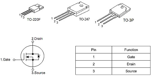 MOS管 20N50 20A/500V規(guī)格書(shū)參數(shù) 原裝正品 質(zhì)量保證 免費(fèi)送樣-KIA MOS管