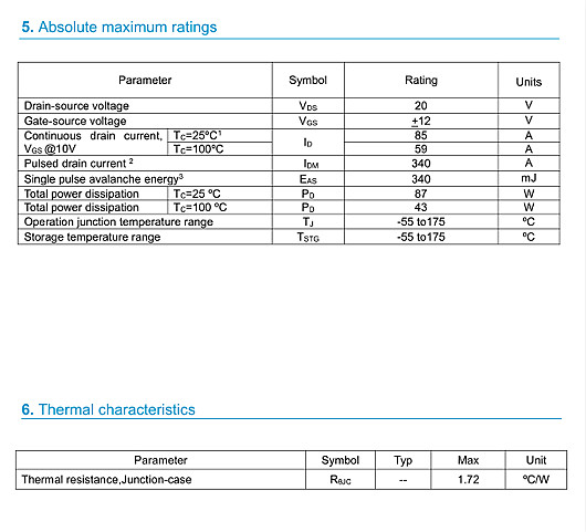 KNX3302A參數(shù)詳情