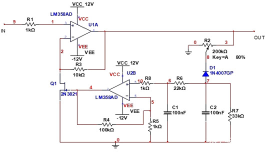 自動(dòng)增益控制 AGC 結(jié)型場(chǎng)效應(yīng)管