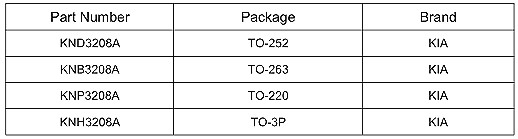 保護板專用 85V?100A 低壓MOS管 KNX3208A 優(yōu)質(zhì)國產(chǎn)品牌-KIA MOS管