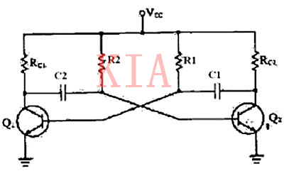 互補(bǔ)晶體管組成的多諧振蕩電路分析-KIA MOS管