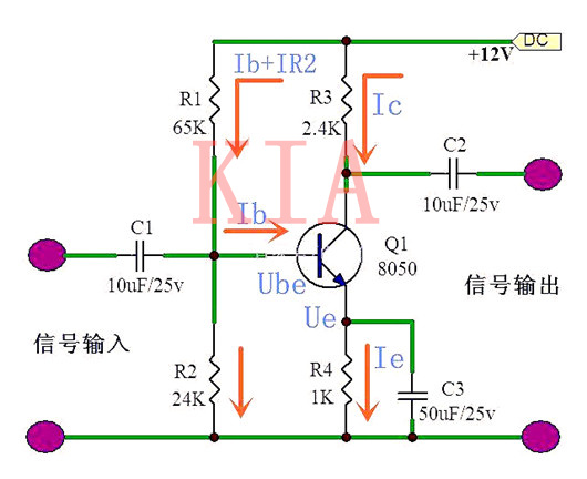 三極管放大電路干貨：偏置電路如何計(jì)算確定？-KIA MOS管