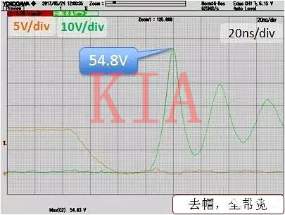 測(cè)量MOSFET尖峰電壓