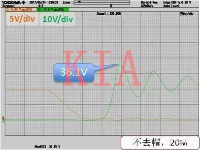 測(cè)量MOSFET尖峰電壓