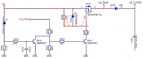 PMOS過壓保護(hù)電路