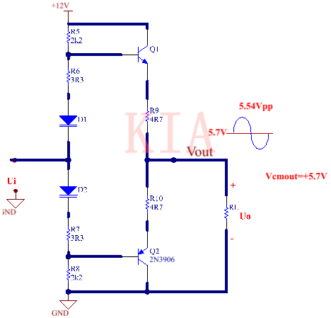 OCL電路的組成及工作原理分析-KIA MOS管