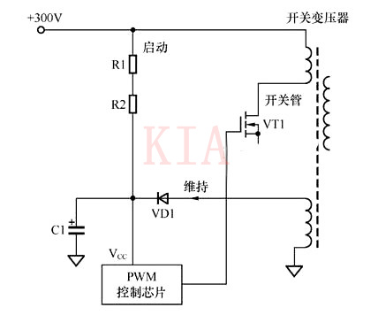 【電路設(shè)計(jì)】場效應(yīng)管開關(guān)電源啟動電路圖-KIA MOS管