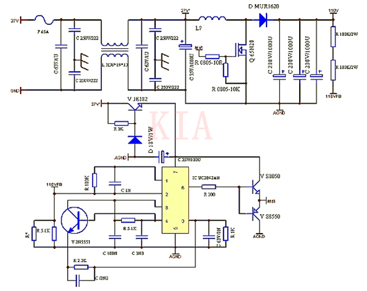 24V升壓電路圖