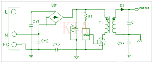 如何計算開關(guān)電源Y電容？詳解-KIA MOS管