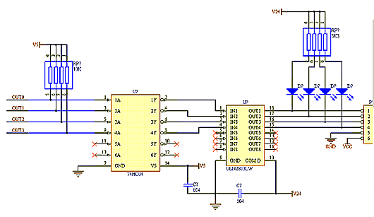 單片機(jī)5V輸出驅(qū)動(dòng)控制24V外設(shè)電路-KIA MOS管