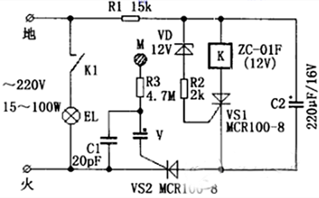 12V延時關(guān)閉電路