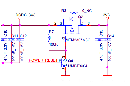 PMOS管 電源開關(guān) 電路