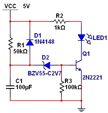 RC延時電路 延時計(jì)算