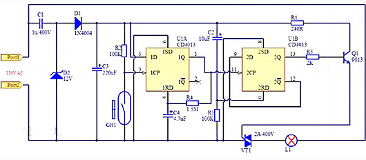 【電路分享】門控開(kāi)關(guān)電路圖-KIA MOS管