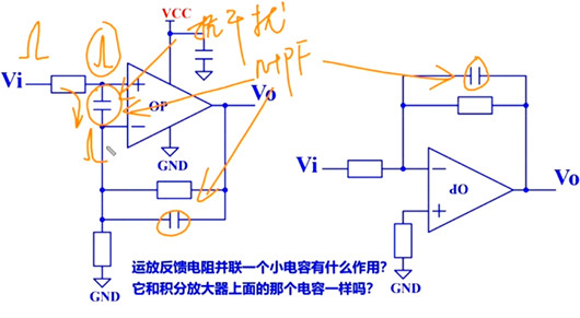 運(yùn)放 反饋 電容