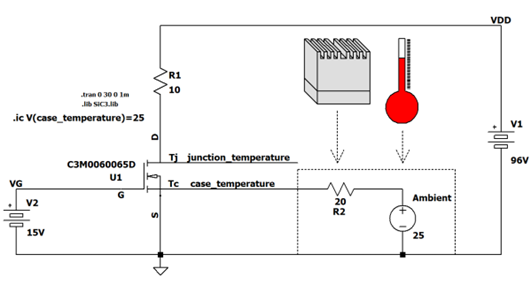 SPICE 熱模型 MOSFET