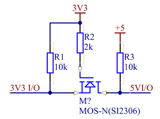 NMOS應(yīng)用電路-適用于低頻信號電平轉(zhuǎn)換-KIA MOS管