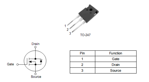 1000V 10A電源應(yīng)用 61100A?場效應(yīng)管 mos管參數(shù)-KIA MOS管