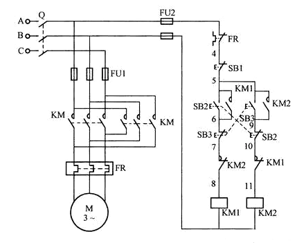 電動(dòng)機(jī)正反轉(zhuǎn)電路圖