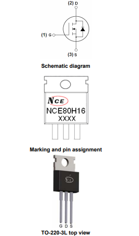 NCE80H16代換,NCE80H16參數(shù),保護(hù)板逆變器場(chǎng)效應(yīng)管-KIA MOS管