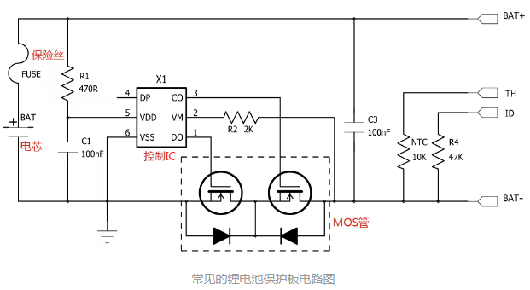 鋰電池保護(hù)板組成,工作原理,原理圖分享-KIA MOS管