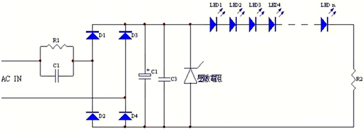 電容降壓電路,電容降壓LED驅(qū)動(dòng)、鋰電池充電電路-KIA MOS管