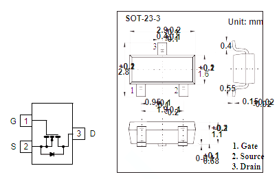 si2302場效應管參數(shù)