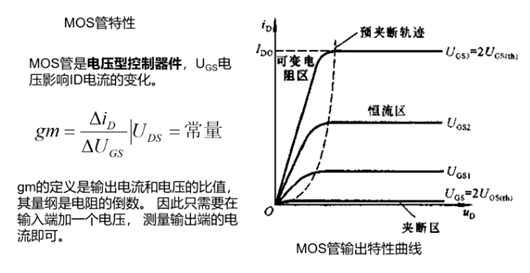 MOS管,特點,特性