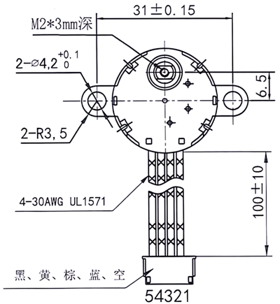 全橋驅(qū)動步進(jìn)電機(jī)