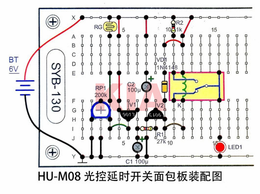 光控延時(shí)開關(guān)電路