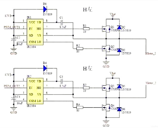 pwm驅(qū)動(dòng)h橋,原理,電路