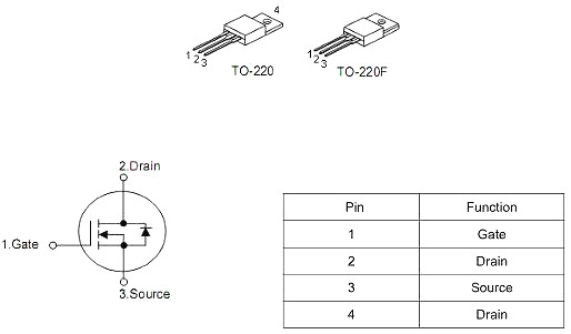 逆變器場效應管,500v13a,KNX6450A參數(shù),原廠現(xiàn)貨-KIA MOS管