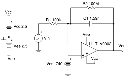 運(yùn)放積分電路