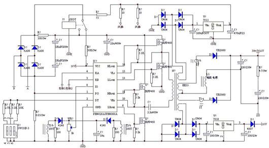 大功率開(kāi)關(guān)電源電路