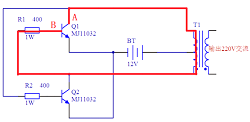 12v轉(zhuǎn)220v逆變器電路